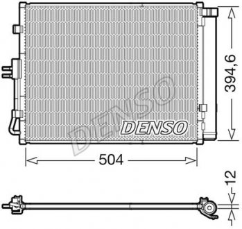 Радіатор кондиціонера Hyundai (976062K000) DENSO DCN43005