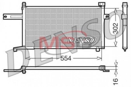 Фото автозапчасти радиатор кондиционера DENSO DCN46005