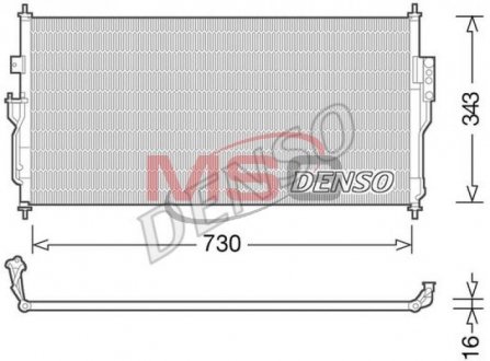 Фото автозапчастини радиатор кондиционера DENSO DCN46006 (фото 1)