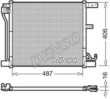 Конденсатор кондиціонера NISSAN JUKE 1.6 06.10- DENSO DCN46018 (фото 1)