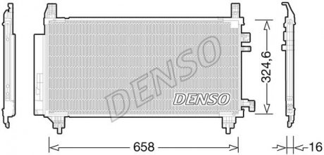 Радіатор кондиціонера DENSO DCN50046 (фото 1)