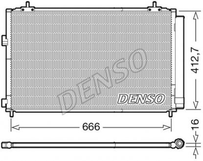 Радіатор кондиціонера 884600R030 Toyota DENSO DCN50059 (фото 1)