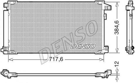 Радіатор кондиціонера 8846010310 Toyota DENSO DCN50061 (фото 1)