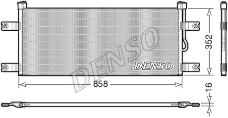 Фото автозапчасти радіатор кондиціонера DENSO DCN99069