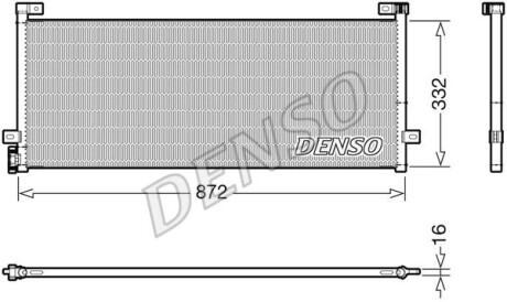 Фото автозапчастини радіатор кондиціонера DENSO DCN99072