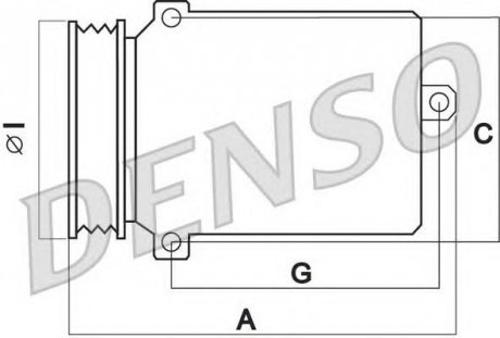 Компресор кондиціонера Mercedes benz (0022306511) DENSO DCP17107 (фото 1)