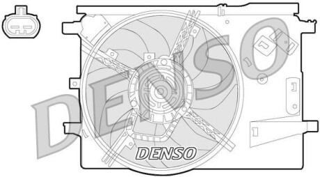 Фото автозапчасти вентилятор радіатора DENSO DER09053