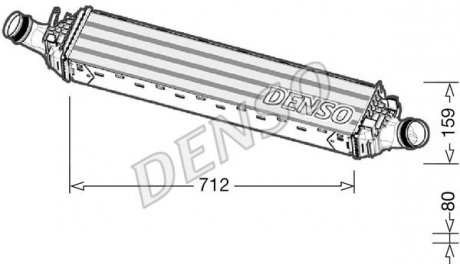 Интеркулер AUDI A6 3.0D 09.14-09.18 DENSO DIT02038 (фото 1)