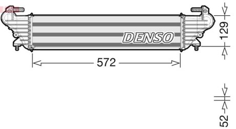 Фото автозапчастини охолоджувач впускного повітря FIAT 500L, TIPO 1.3D 06.14- DENSO DIT09121