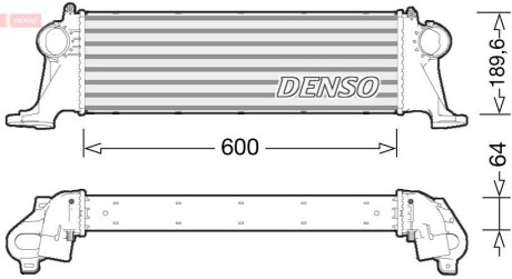 Фото автозапчасти охладитель всасываемого воздуха IVECO DAILY V, DAILY VI 2.3D/3.0D 09.11- DENSO DIT12004