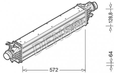 Фото автозапчастини інтеркулер 13440206 Opel DENSO DIT20006