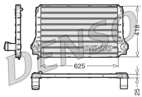 Фото автозапчастини інтеркулер DENSO DIT50003