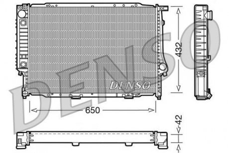 Фото автозапчастини радіатор, охолодження двигуна DENSO DRM05054