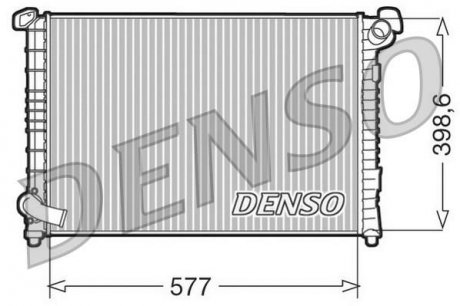 Радиатор двигателя (ручной) MINI (R50, R53), (R52), (R56) 1.6 06.01-02.12 DENSO DRM05101 (фото 1)
