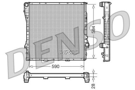 Фото автозапчасти радіатор DENSO DRM05115