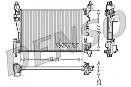 Фото автозапчасти радіатор, охолодження двигуна DENSO DRM09109