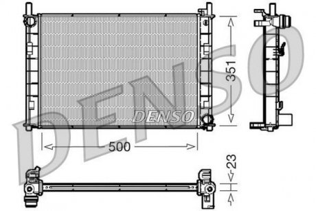 Фото автозапчастини радіатор DENSO DRM10045