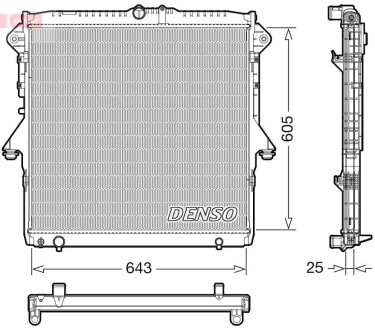 Фото автозапчасти радіатор DENSO DRM10119