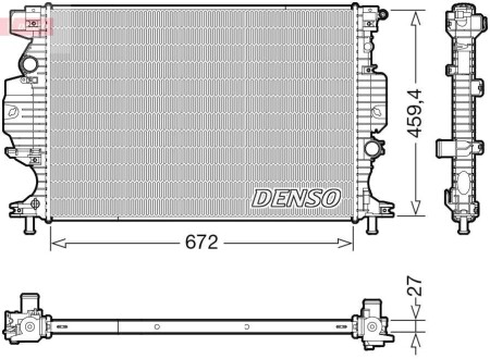 Фото автозапчасти радіатор DENSO DRM10120