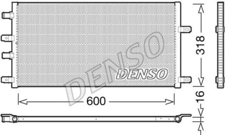 Фото автозапчасти радіатор DENSO DRM12011