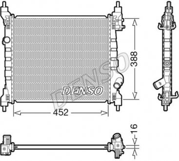 Радіатор основний General motors (95423942) DENSO DRM15014