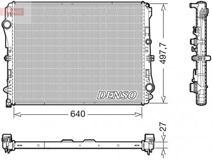 Фото автозапчасти радіатор MERCEDES GLC/E/S \'\'16>> DENSO DRM17116