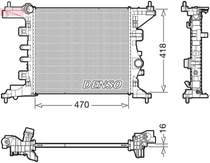 Фото автозапчасти радіатор DENSO DRM20121