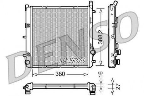 Фото автозапчасти радіатор DENSO DRM21005