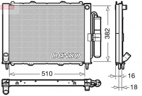 Радіатор кондиціонера Renault (8200732379) DENSO DRM23103 (фото 1)