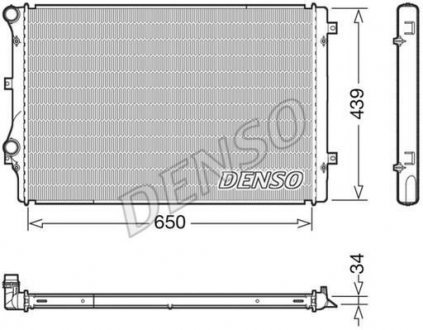 Фото автозапчастини ch£odnica silnika audi vw skoda DENSO DRM32041 (фото 1)