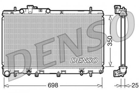 Радіатор, охолодження двигуна DENSO DRM36011 (фото 1)