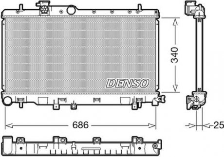 Фото автозапчастини теплообмінник DENSO DRM36020