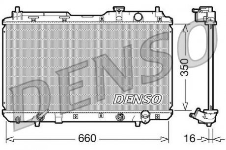 Фото автозапчасти радіатор DENSO DRM40010