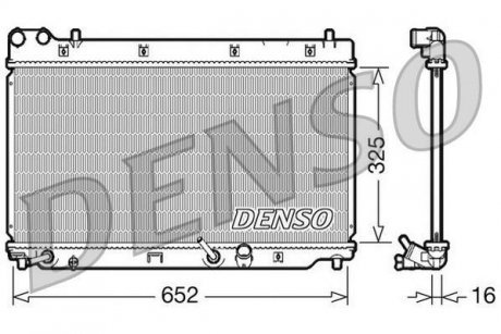 Радіатор, охолодження двигуна DENSO DRM40014 (фото 1)
