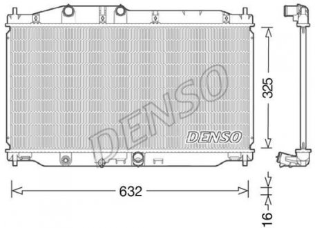 Фото автозапчасти радіатор DENSO DRM40043