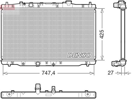 Фото автозапчасти радіатор DENSO DRM40054