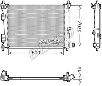 Радіатор основний Hyundai (253101R000) DENSO DRM41017