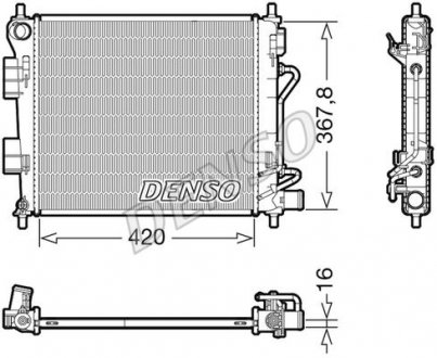 Радіатор основний Hyundai (25310B9050) DENSO DRM41018