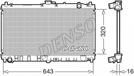 Фото автозапчастини радіатор DENSO DRM44031