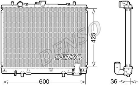 Фото автозапчастини chłodnica MITSUBISHI L200 DENSO DRM45049 (фото 1)