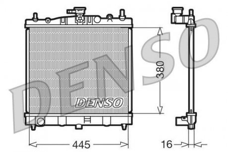 Радіатор основний Nissan (21410AX200) DENSO DRM46002 (фото 1)