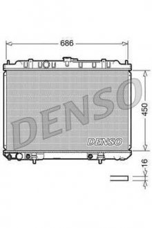 Фото автозапчасти радіатор охолоджування DENSO DRM46008