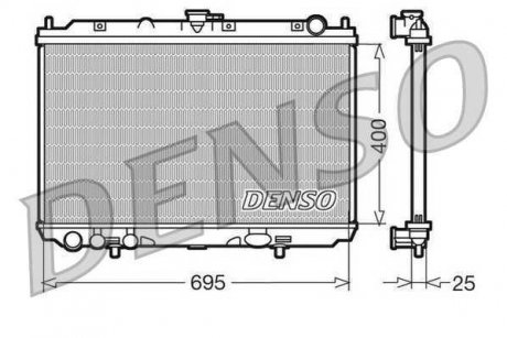 Радіатор охолоджування DENSO DRM46016