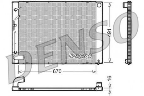 Фото автозапчастини радіатор DENSO DRM50054