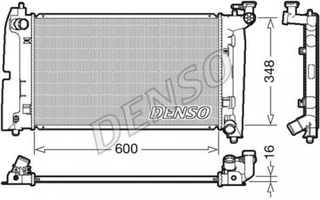 Фото автозапчасти радіатор DENSO DRM50085