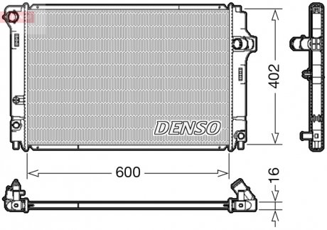 Радиатор двигателя TOYOTA YARIS 1.5H 03.12- DENSO DRM50089