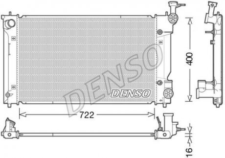 Радіатор двигуна LEXUS IS III 2.5 04.13- DENSO DRM50098 (фото 1)