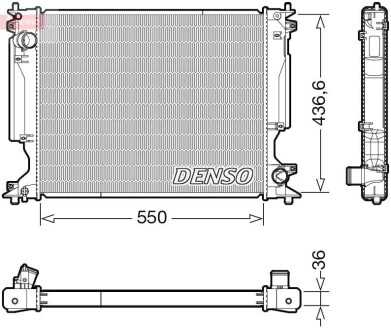 Фото автозапчасти радіатор DENSO DRM51014