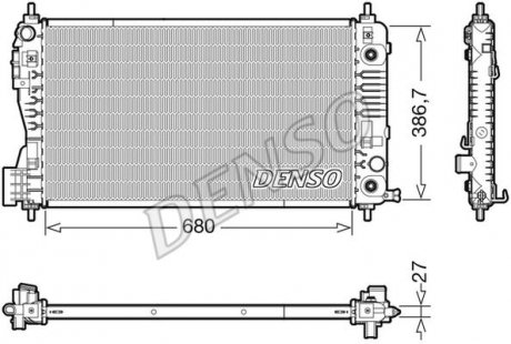 Фото автозапчасти ch£odnica silnika opel DENSO DRM99012