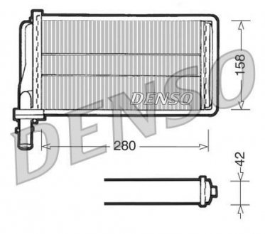 Радіатор пічки DENSO DRR01001 (фото 1)